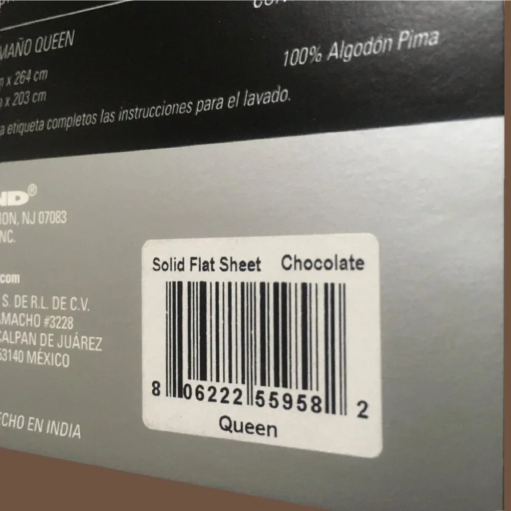 Oversized CHOCOLATE Wamsutta Ultra Soft 525 TC Cotton Sateen QUEEN Flat Sheet